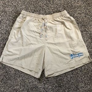 Champion Triple Logo Nylon Shorts (Khaki)